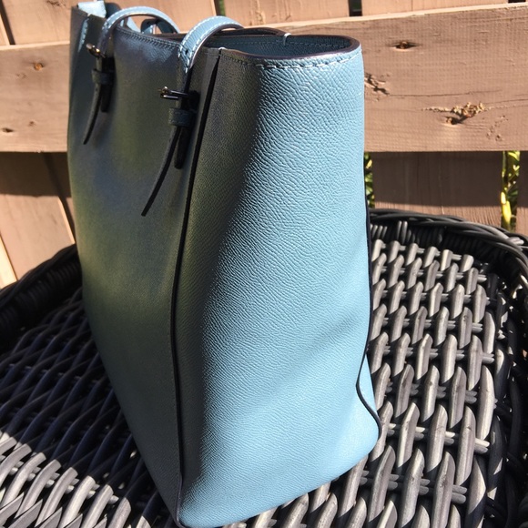 Authentic Blue Coach Zip Top Tote - EUC - Picture 4 of 14